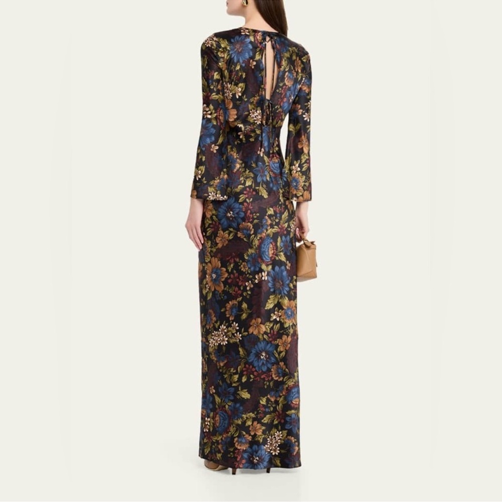 Veronica Beard Gemma Floral Long-Sleeve Maxi Dress - Picture 2 of 3